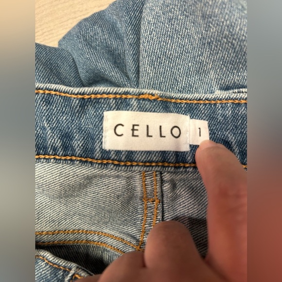 Cello Front Pleated Jeans Straight Leg Juniors‎ Size 1 - Picture 5 of 5